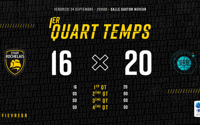 16-20 au 1er quart-temps !