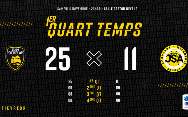 25-11 au premier quart-temps !