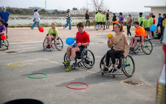 La section handibasket présente sur un événement !