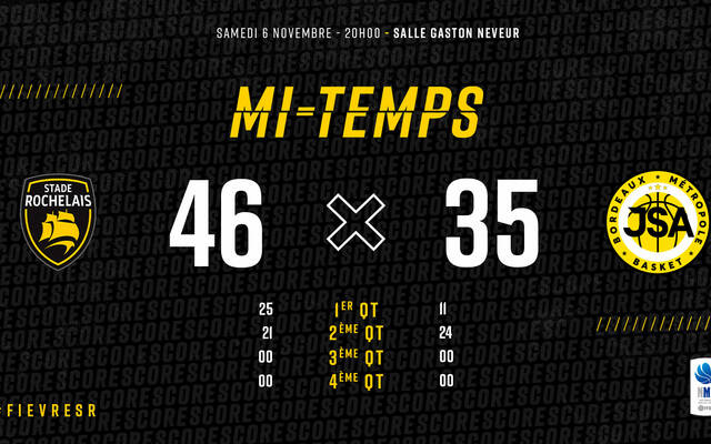 Mi-temps, 46-35