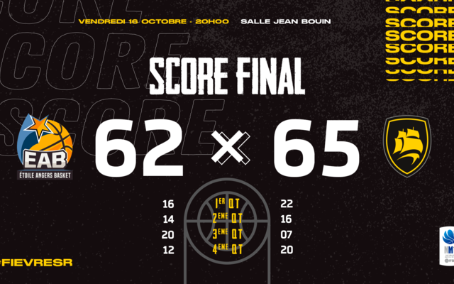 NM1 : Grande victoire à Angers !