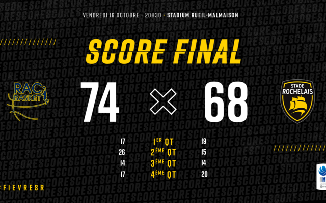 Nos Rochelais battus à Rueil