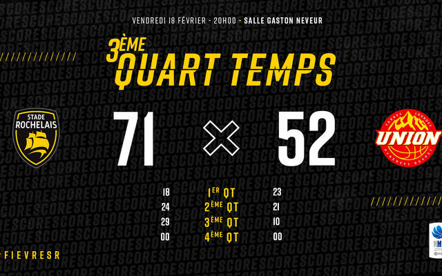 Q3 : Les Rochelais prennent l'avantage...