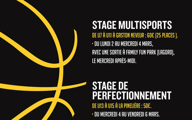 Stages vacances hiver !