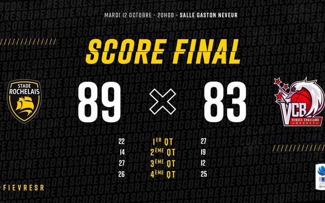 Victoire 89 à 83 !